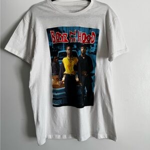 Boys in the Hood White Graphic T-Shirt